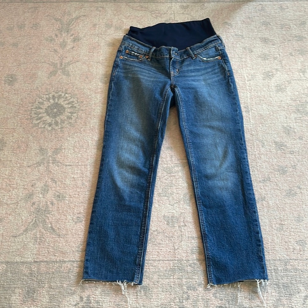 Maternity True Waistband Cheeky Straight Jeans With Washwell by Gap